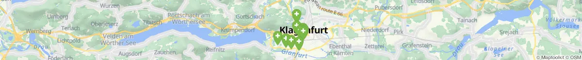 Kartenansicht für Apotheken-Notdienste in der Nähe von Sankt Martin Waidmannsdorf (Klagenfurt  (Stadt), Kärnten)
